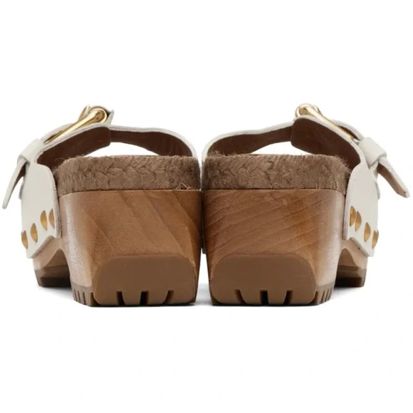 NEW! Chloé Off-White Joline Clogs